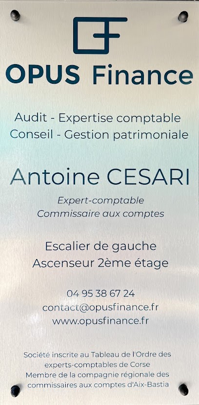 Expert-Comptable Opus Finance Bastia, Expert-Comptable à Bastia